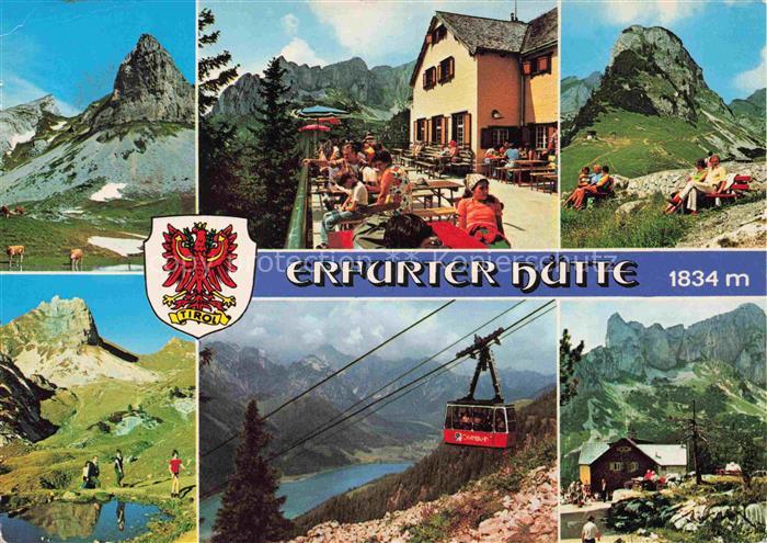 Erfurterhuette Erfurter-Huette 1834m Achensee Tirol AT Schutzhuette Berghuette T