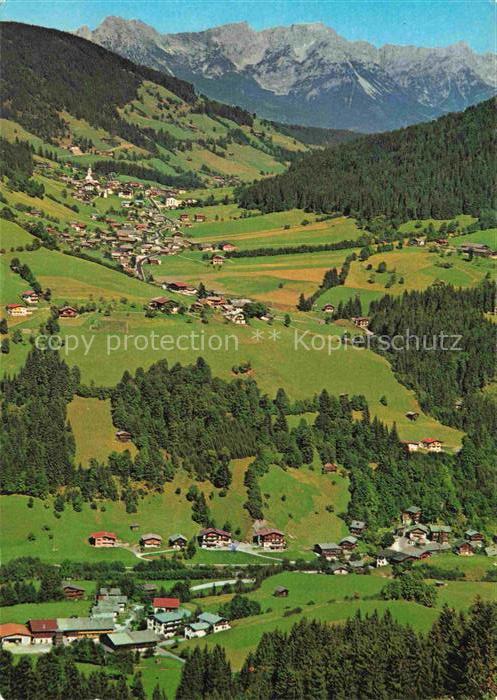 Wildschoenau Kufstein Tirol AT Muehltal Oberau Wilder-Kaiser Hochtal Felder Tann