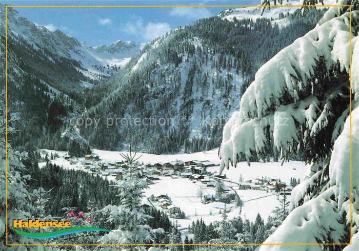 Haldensee Reutte Tannheimertal Tirol AT Tannheimer-Tal Winterlandschaft Dorf Ber