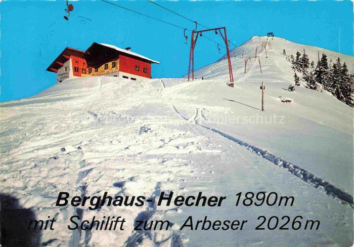 Hecher (Berghaus) 1890m Weerberg Tirol AT Schilift Arbeser Schnee Winterlandscha