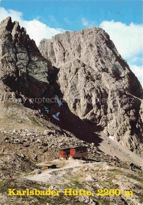 Karlsbaderhuette 2260m Lienz Tirol AT Karlsbader-Huette Lienzer-Dolomiten Teplit