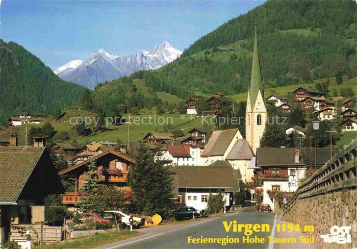 Virgen  Hohe Tauern Tirol AT Virgen Roetspitze Ogasil Quirl Venedigergruppe Kirc