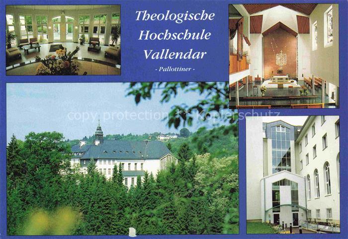 Vallendar Theologische-Hochschule Pallottiner Kapelle Altar Orgel Aufenthaltsrau