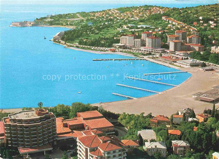 Portorose Portoroz Piran Istrien Slovenia Portorož-Riviera Strand Meer Pier Hote