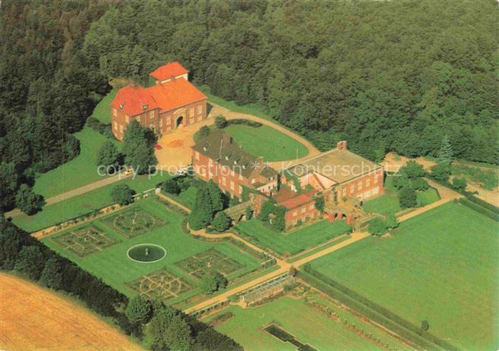 Goch Haus-Kalbeck Herrenhaus Barockgarten Brunnen Felder Wald Luftbild