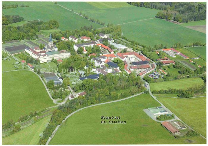 St Ottilien Eresing Bayern Erzabtei Kloster Kirche Felder Wald Klosteranlage Lan