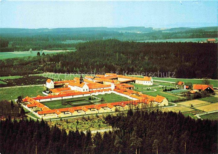 Seibranz Bad Wurzach BW Kartause-Marienau Kloster Fliegeraufnahme Kirche Wald Fe