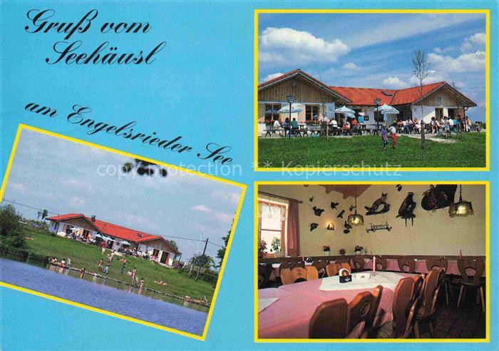 Rott Rott a.Inn Seehaeusl Engelsrieder-See Gaststaette Terrasse See Badegaeste R