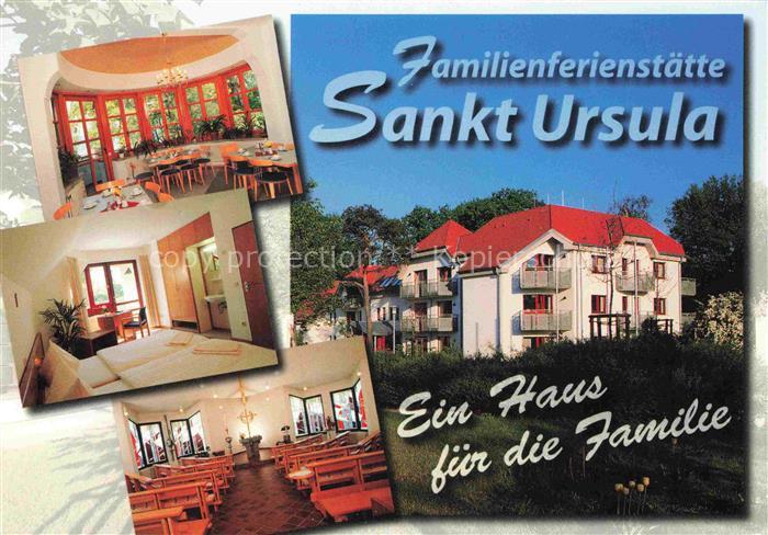 Kirchmoeser Havel Brandenburg Familienferienstaette Sankt-Ursula Speisesaal Zimm