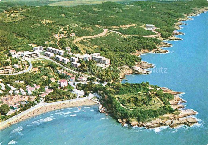 Ulcinj Montenegro Kueste Strand Hotels Adria Felsen Meer Bucht
