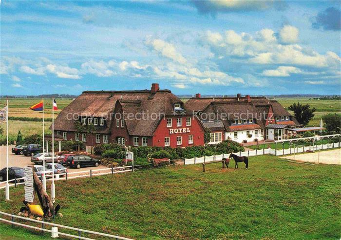 Hattstedtermarsch Nordfriesland Schleswig-Holstein Arlau-Schleuse Reetdachhotel