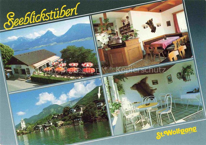 ST WOLFGANG  Wolfgangsee Oberoesterreich AT Seeblickstueberl Restaurant Café Wol