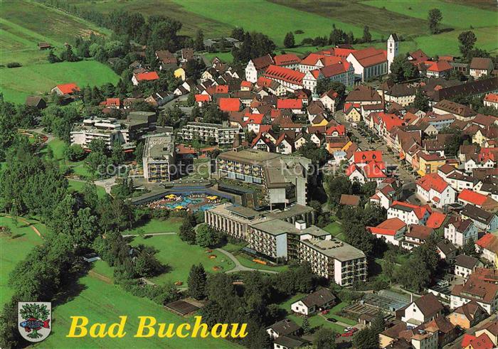 Bad Buchau Federsee Biberach BW Freibad Altstadt Kirche Luftbild Fliegeraufnahme