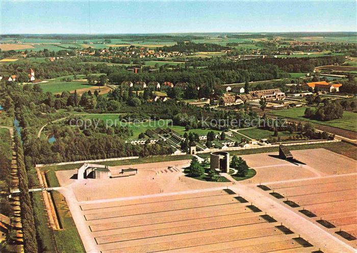 Dachau Fliegeraufnahme KZ-Gedenkstaette Konzentrationslager Karmelitinnenkloster