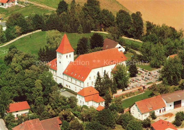 Paring Langquaid Fliegeraufnahme Kloster Augustiner-Chorherren Klosterkirche St.