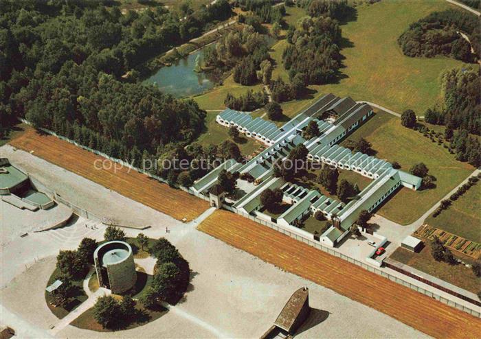 Dachau Fliegeraufnahme KZ-Gedenkstaette Konzentrationslager Karmelitinnenkloster