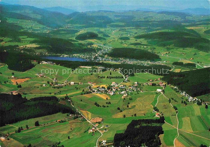 Saig Schwarzwald Fliegeraufnahme Hoehenluftkurort Wintersportplatz Hochschwarzwa