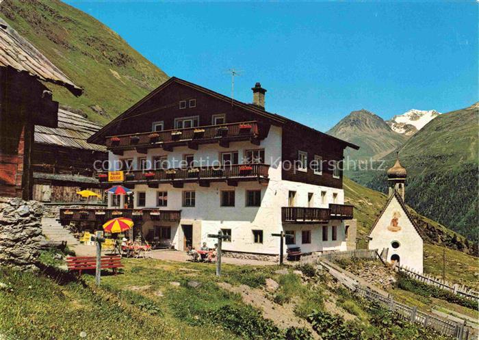 Heilig Kreuz Vent Soelden Tirol AT Berggasthof-Rofenhof Kapelle oetztal Bergland