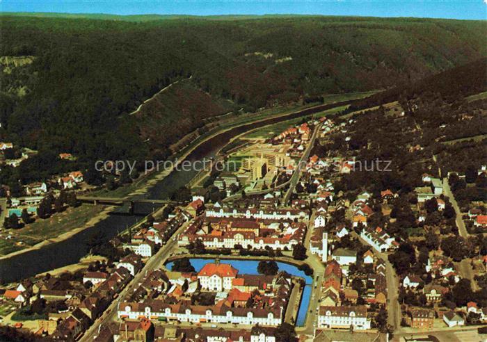 Bad Karlshafen Bad Carlshafen Kassel Hessen Weser Barockhafen Stadtpanorama Brue