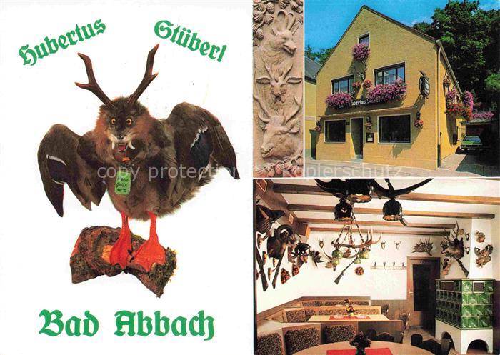 Abbach Bad Hubertus-Stueberl Wolpertinger Jagdtrophaeen Gasthaus Gaststaette Jag