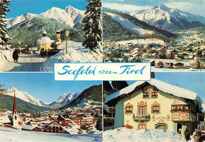 SEEFELD Tirol AT Seekirchl Reitherspitze Karwendelgebirge Wetterstein Winterland