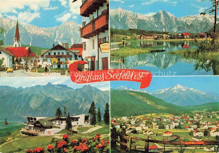 SEEFELD Tirol AT Dorfstrasse Wettersteingebirge Wildsee Hotel-Bergl Rosshuette D