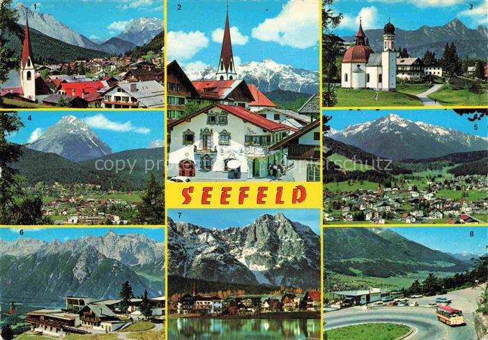 SEEFELD Tirol AT Karwendelgebirge Schmuckkastl Seekirchlein Hohe-Munde Hocheder