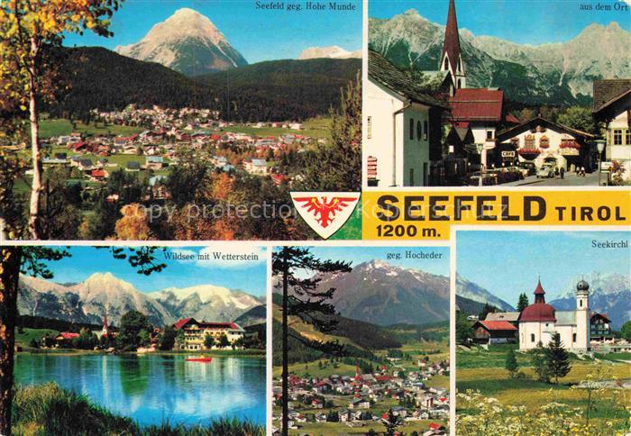 SEEFELD Tirol AT Hohe-Munde Dorfkirche Wildsee Wettersteingebirge Hocheder Seeki
