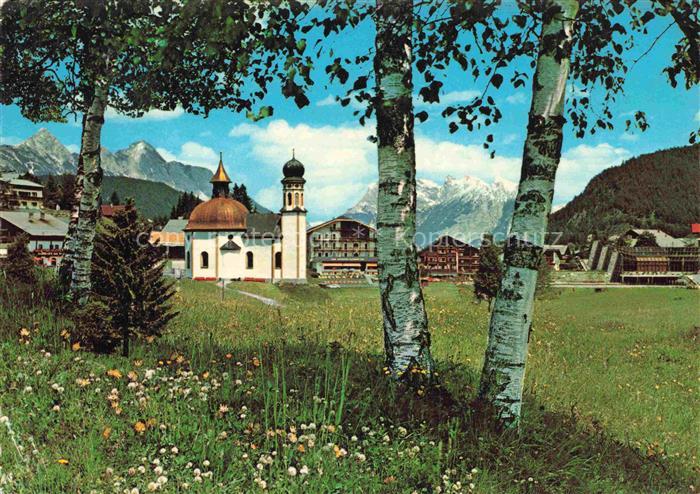 SEEFELD Tirol AT Seekirchlein Wettersteingebirge Karwendelgebirge Birken Blumenw