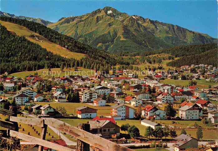 SEEFELD Tirol AT Gschwandkopf Hocheder Bergdorf Sommer Bergwiese Kirchturm Wald