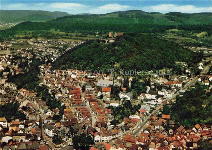 Biedenkopf Lahn Hessen Schlossberg Altstadt Lahn Kirche Burg Huegel Fachwerkstad