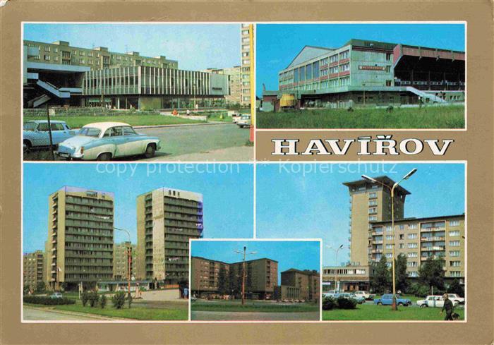 Havirov OSTRAVA Maehrisch Ostrau CZ Kulturzentrum Stadion Plattenbauten Hochhaeu