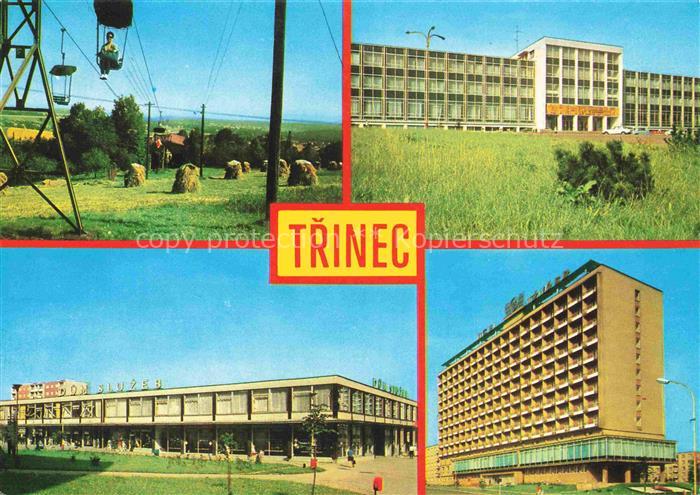 Trinec Frydek-Mistek Friedeck CZ Seilbahn Kulturzentrum Dum-sluzeb Hotelovy-dum