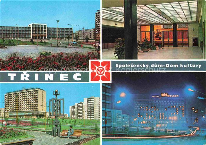 Trinec Frydek-Mistek Friedeck CZ Společenský-dům Dom-kultury Lobby Skulptur Plat