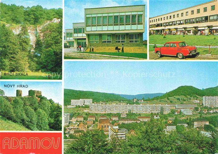 Adamov Blansko Jihomoravsky Kraj CZ Bycí-skála Nový-hrad Stadtpanorama Plattenba