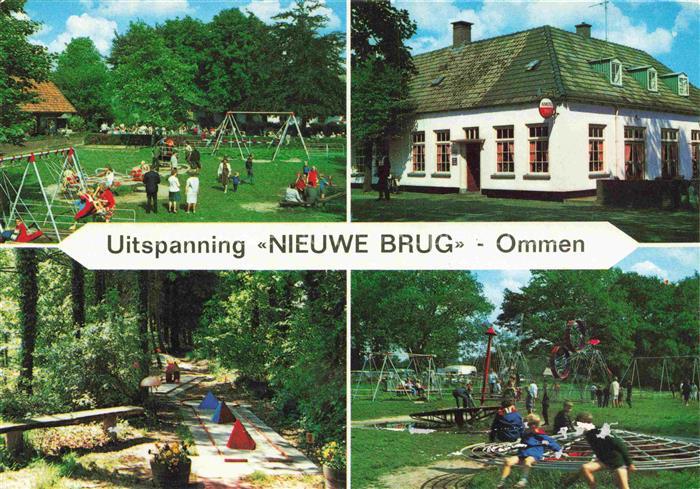 Ommen Overijssel NL Nieuwe-Brug Uitspanning Café Restaurant Speeltuin Midget-gol