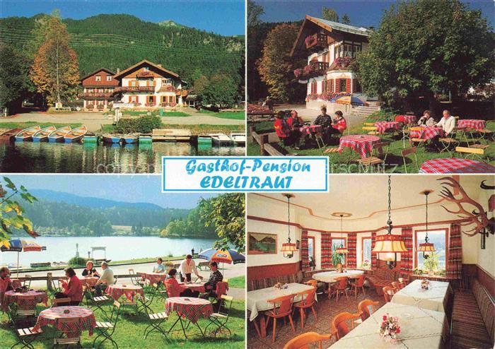 Dorf Walchensee Edeltraut Gasthof-Pension Walchensee Seeufer Boote Biergarten Te