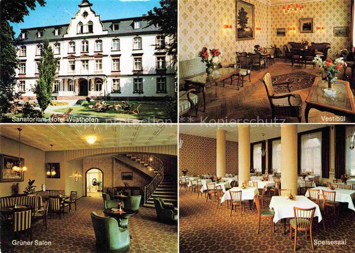 Bad Salzschlirf Fulda Hessen Sanatorium-Hotel-Wuesthofen Vestibuel Speisesaal Gr