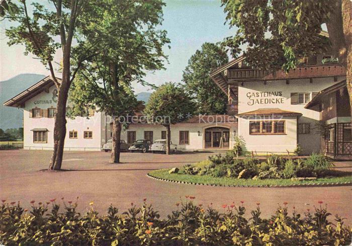 Rottach-Egern Tegernsee Bayern Hotel-Jaedicke Gaestehaus Konditorei Parkanlage T