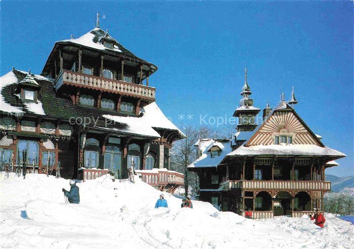 Pustevny Radhosti CZ Radhošt Pustevny Libušín Maměnka Holzhuetten Winter Schnee
