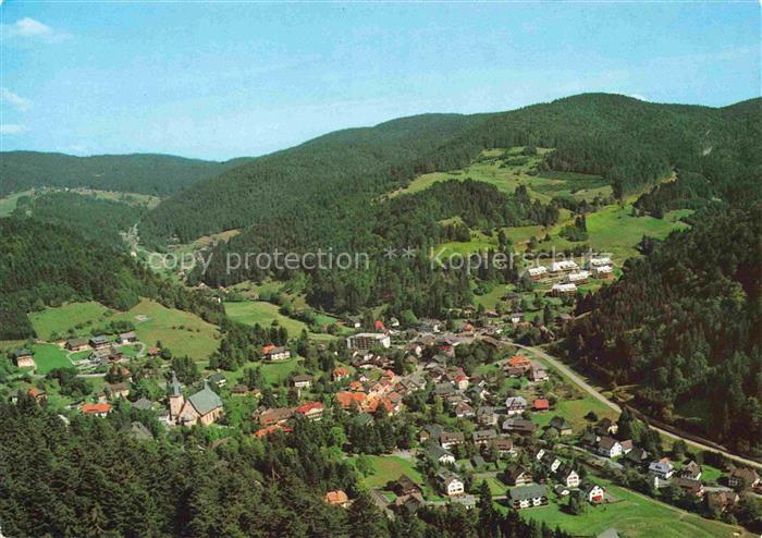 Ruette Todtmoos Hochschwarzwald Luftaufnahme Kirche Kurort Wintersport Wald Tael