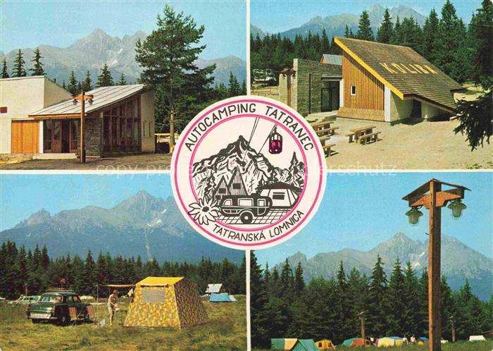 Tatranec (Camping) Tatranska Lomnica SK Tatranec Autocamping Hohe-Tatra Zelte Ca