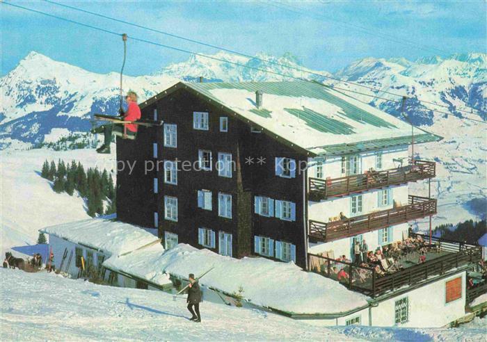 Fieberbrunn Kitzbuehel Tirol AT Hotel-Ehrenbachhoehe Hahnenkamm Skilift Bergpano