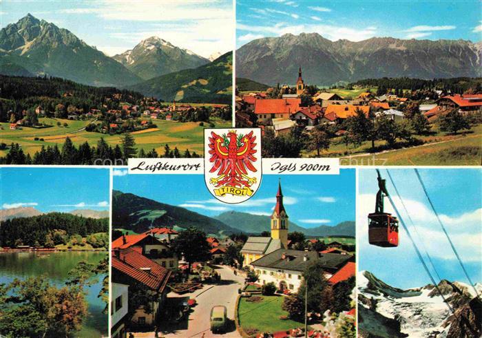 Igls Jgls Innsbruck Tirol AT Luftkurort Lansersee Seilbahn Bergpanorama Kirchtur