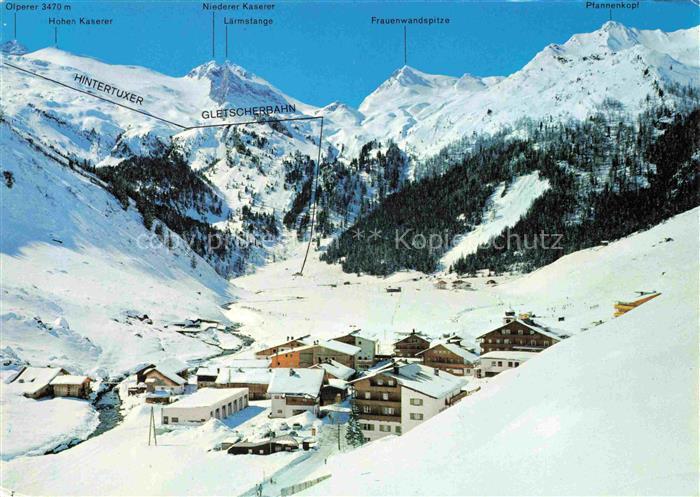 Hintertux Tux Zillertal Tirol AT Gletscherbahn Olperer Schiparadies Zillertal Wi