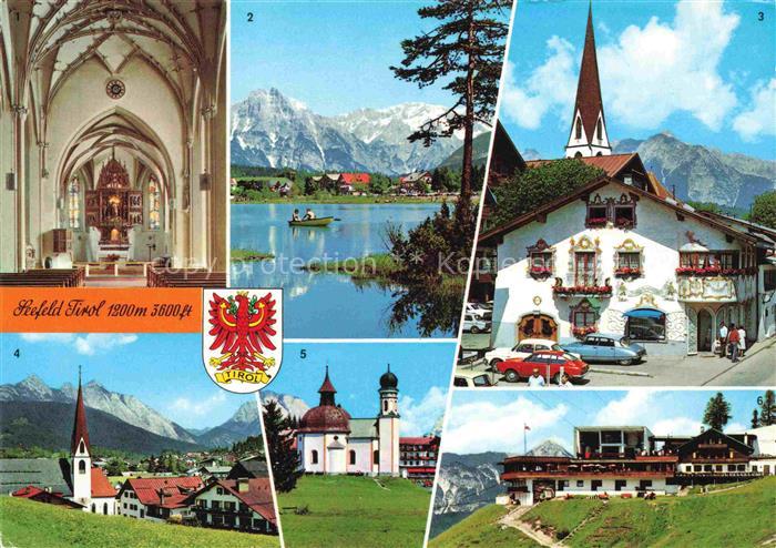 SEEFELD Tirol AT Pfarrkirche Wildsee Schmuckkastl Seekirchl Rosshuette Kirchenin