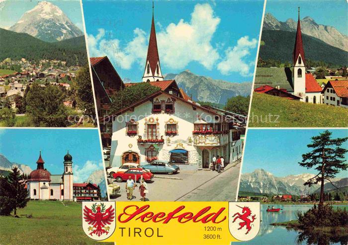 SEEFELD Tirol AT Hohe-Munde Schmuckkastl Pfarrkirche Seekirchl Wildsee Panorama