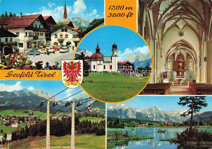SEEFELD Tirol AT Schmuckkastl Pfarrkirche Seekirchl Gschwandtkopflift Wildsee Or