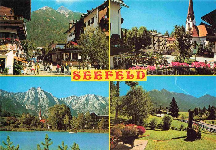 SEEFELD Tirol AT Reitherspitze Pfarrkirche-St-Oswald Wildsee Wettersteingebirge