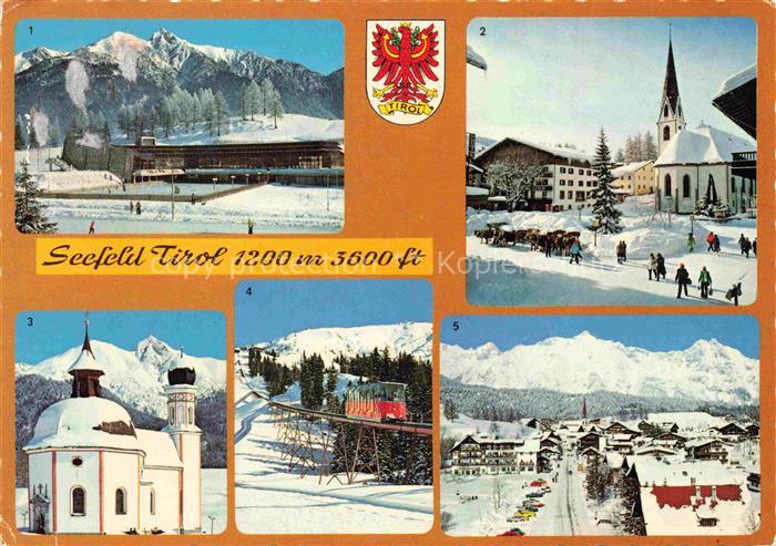 SEEFELD Tirol AT Sport-Kongresszentrum Dorfplatz Pfarrkirche Seekirchl Reithersp